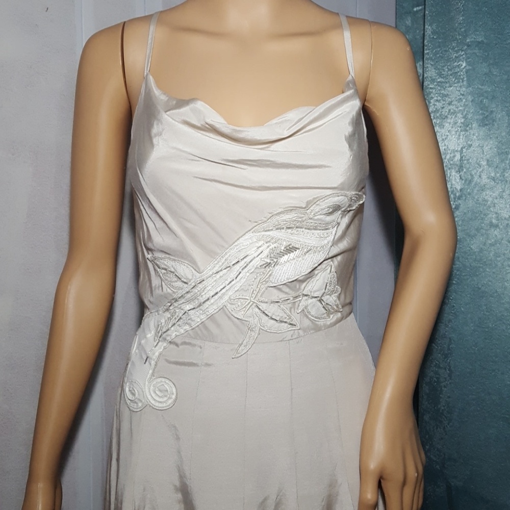 BR Silk Blend Long Maxi Dress BANANA REPUBLIC